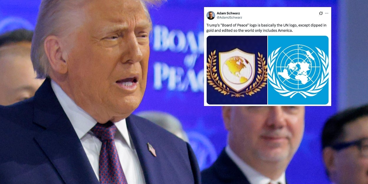 Trump’s New “Board Of Peace” Logo Is Going Viral, And Not For Good Reasons