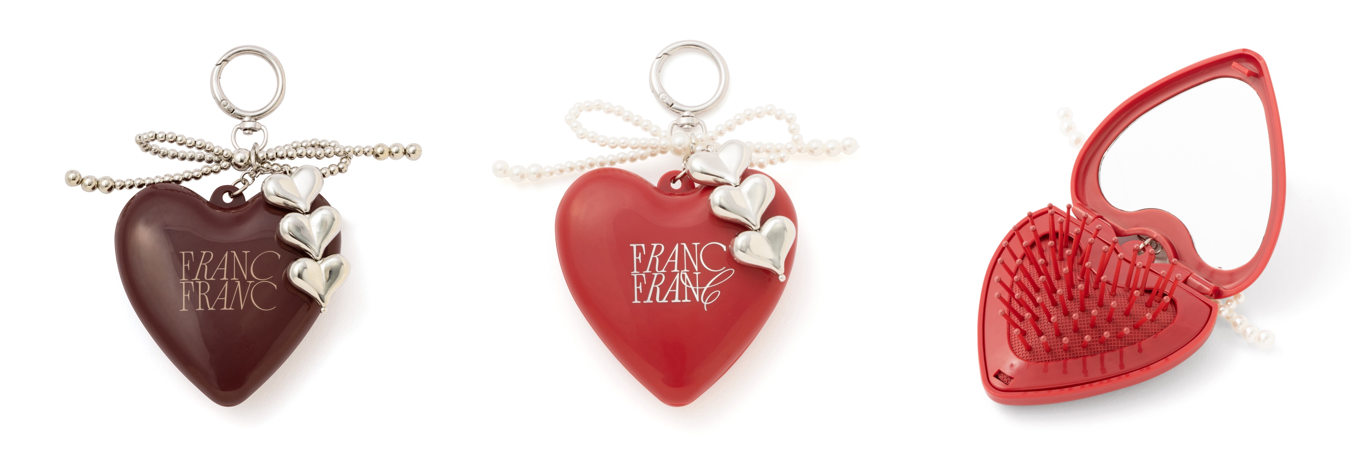 フランフラン】バレンタイン限定のハート型ポーチ、リップ入れるのに