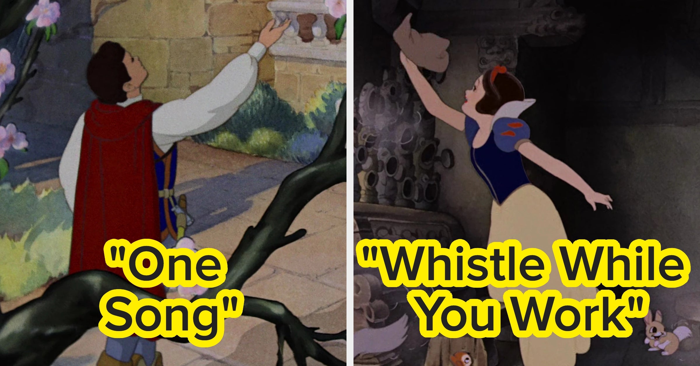 Whistle While You Work Your Way Through This "Snow White" Song Showdown