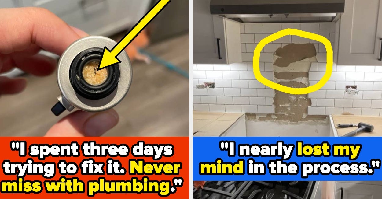 Homeowners Are Sharing The "Stressful" DIY Projects They 100% Wish They Hired An Expert For