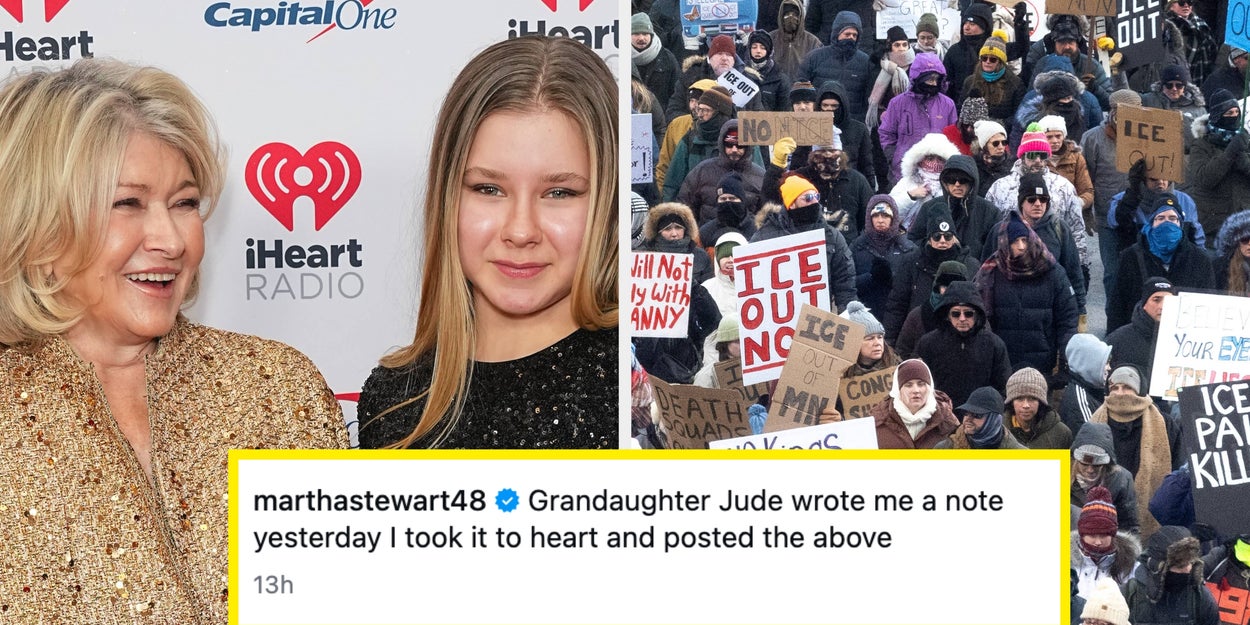 Martha Stewart’s 14-Year-Old Granddaughter Called Out Her Silence On The ICE Killings In A Stern Text