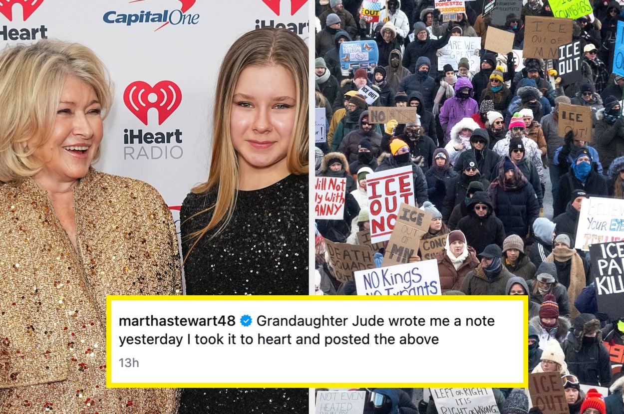 Martha Stewart’s 14-Year-Old Granddaughter Called Out Her Silence On The ICE Killings In An Unfiltered Text Message, And Everyone Is Applauding