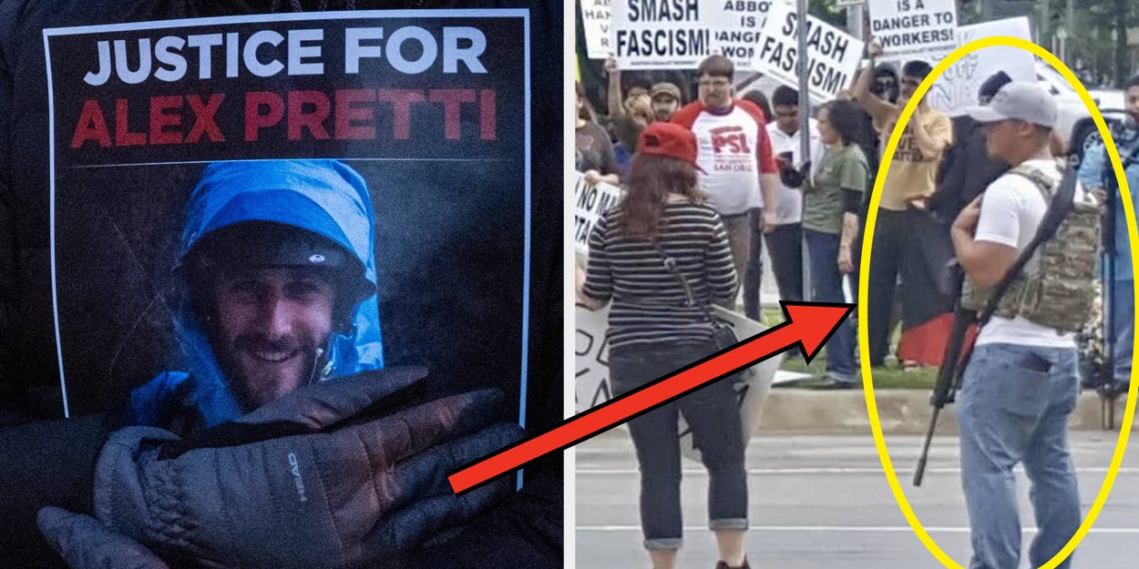 This Photo Of Armed MAGA Protesters Is Going Viral In The Wake Of Alex Pretti's Death