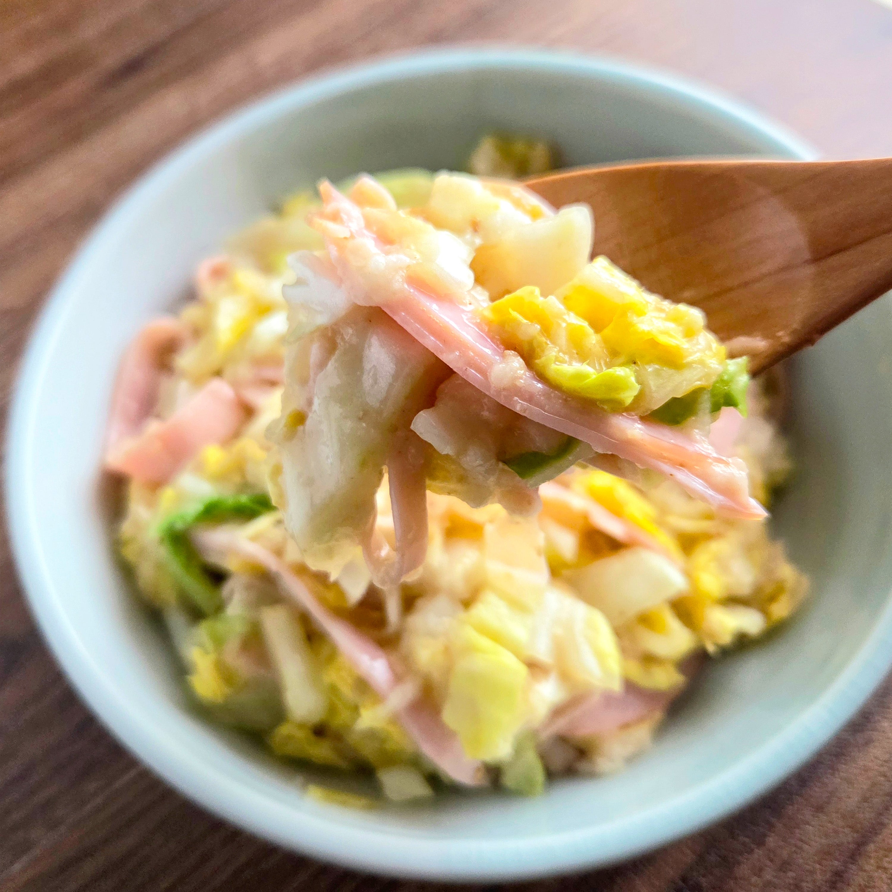 白菜と長芋のごまめんつゆ和え】レンジで和えるだけ簡単レシピ・作り方