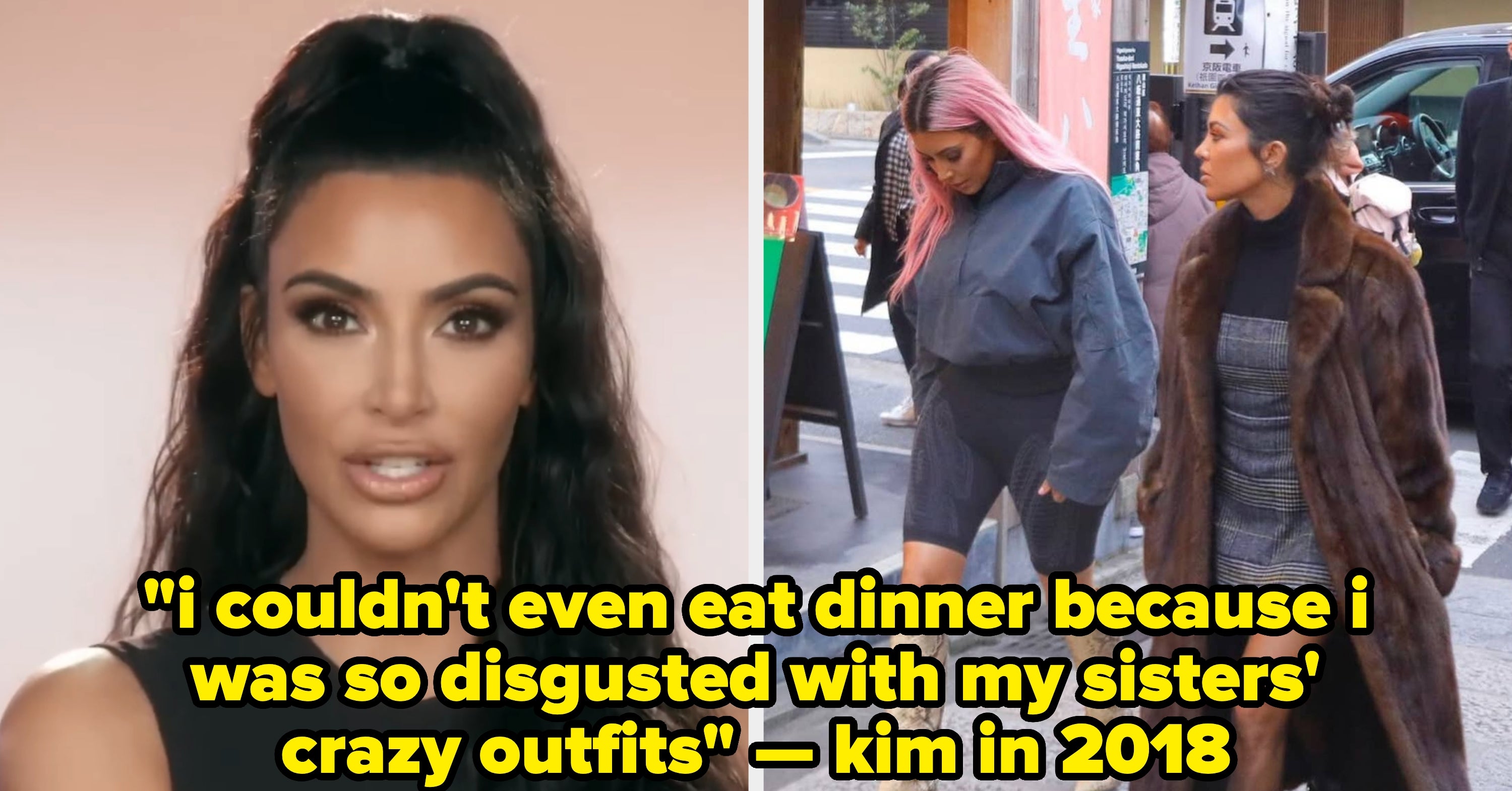 People Think Kim K's Brutal Fashion Advice Has "Aged Like Milk" After Seeing Kourtney's Throwback Pics