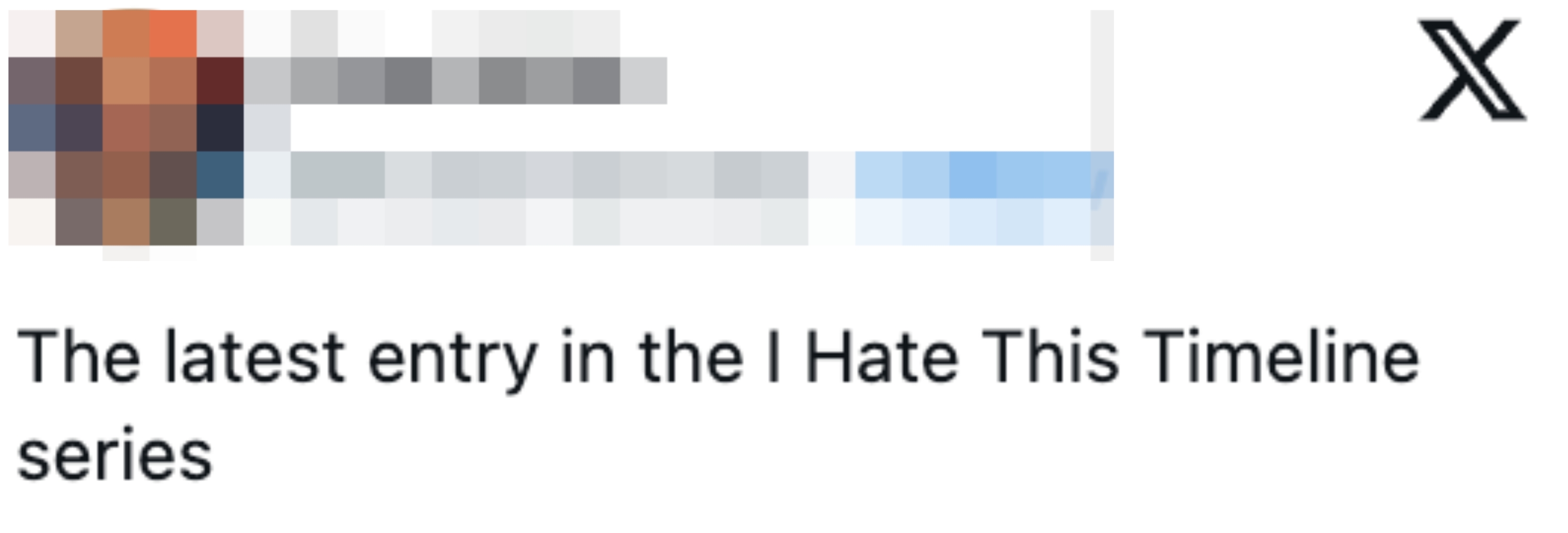 Tweet av bruker som uttrykker misnøye med aktuelle hendelser, beskrevet som 