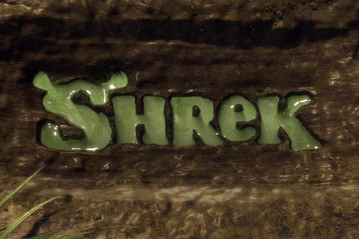 The connection     "Shrek" shaped retired  of liquid successful  a swamp-like setting