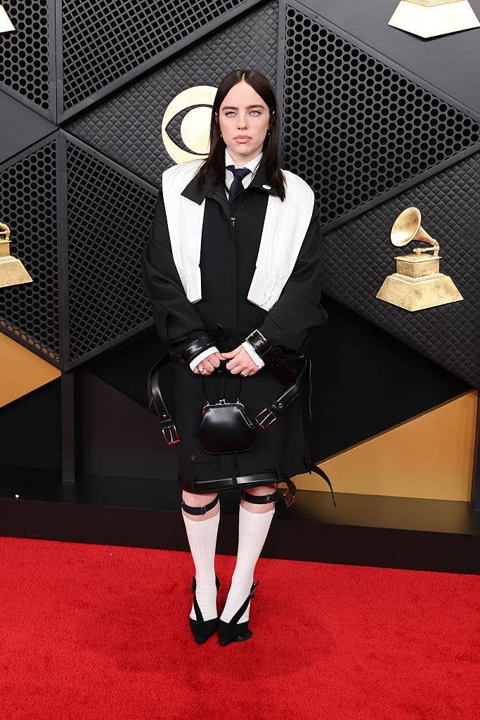 watters reko dress Kelly Osbourne Black Strapless 2024 Grammys Red Carpet Dress main image 1