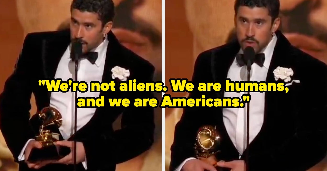 After Trump Tried To Say He Was Sowing "Hatred," Bad Bunny Made A Statement At The Grammys