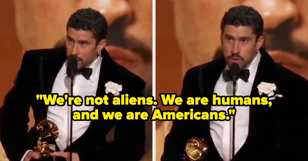 After Trump Tried To Say He Was Sowing "Hatred," Bad Bunny Made A Powerful Statement At The Grammys
