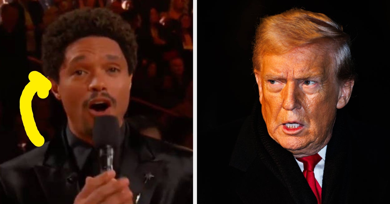 Trump Reaaaallly Didn't Like This Trevor Noah Joke About Epstein At The Grammys