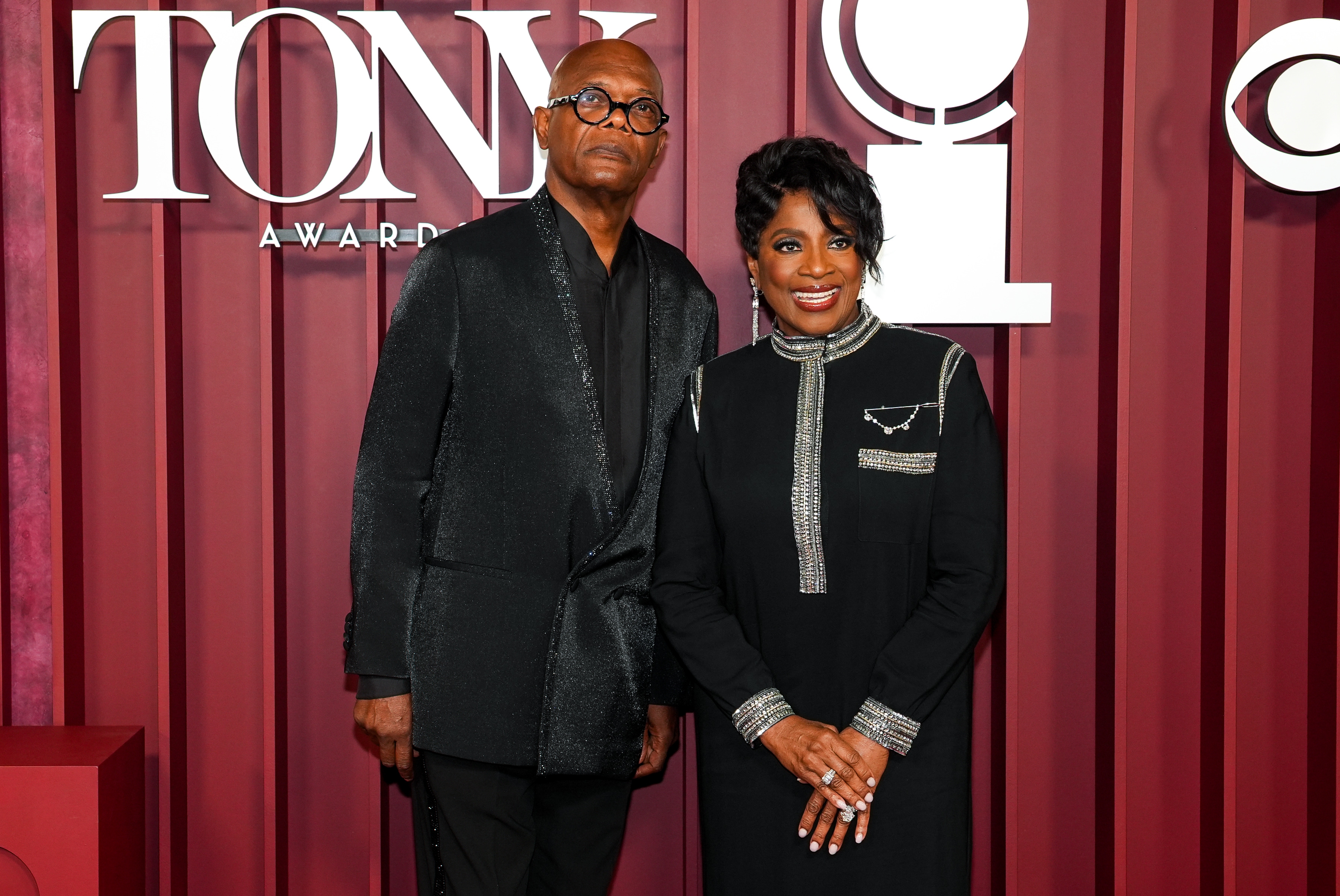Samuel L. Jackson and LaTanya Richardson Jackson be  The 78th Annual Tony Awards Red Carpet astatine  Radio City Music Hall