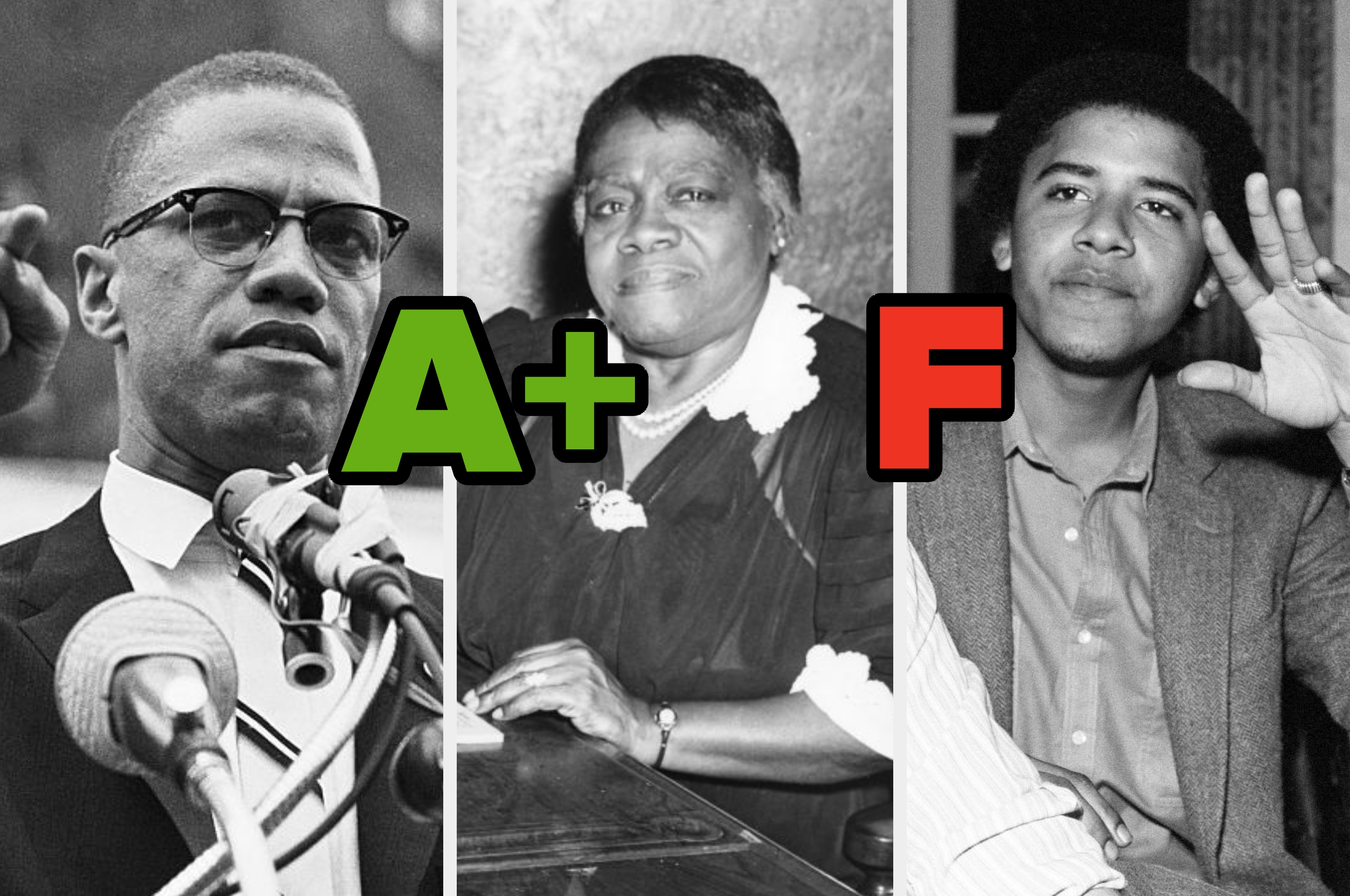 Three individuals: a man speaking at a podium, a seated woman, and a young man gesturing with his hand