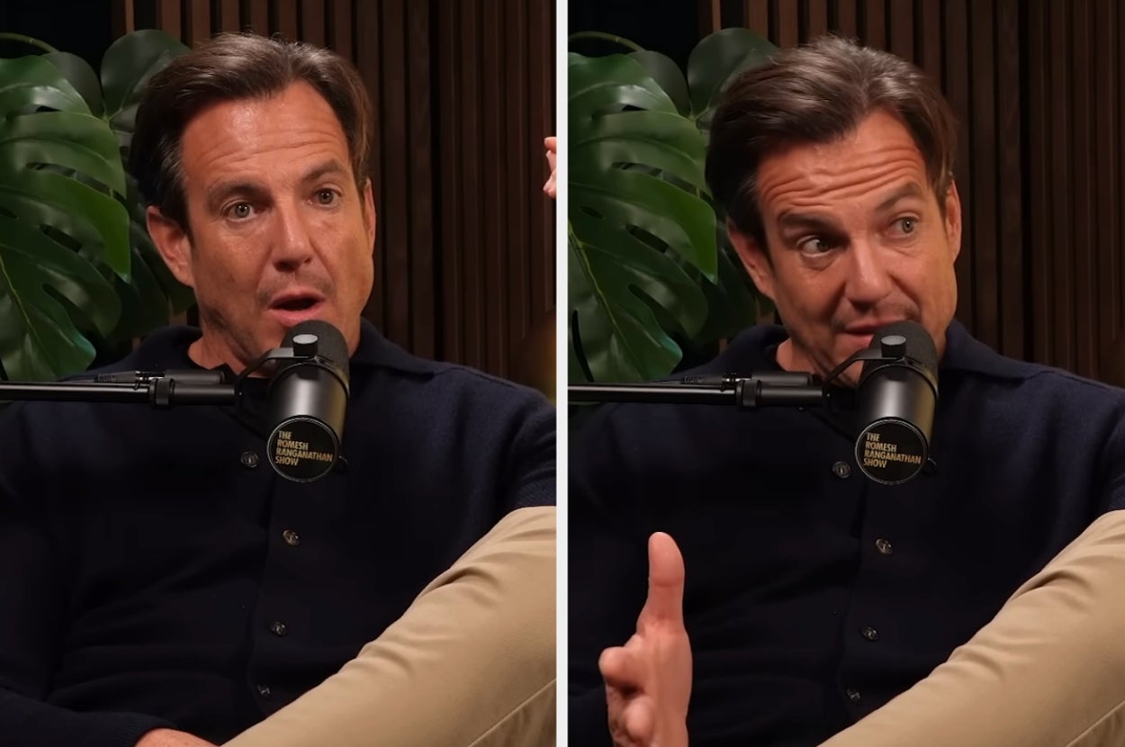 Will Arnett speaking on a podcast