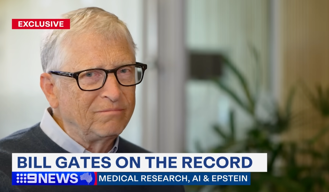  Bill Gates connected  the Record" and "Medical Research, AI &amp;amp; Epstein" connected  quality    banner
