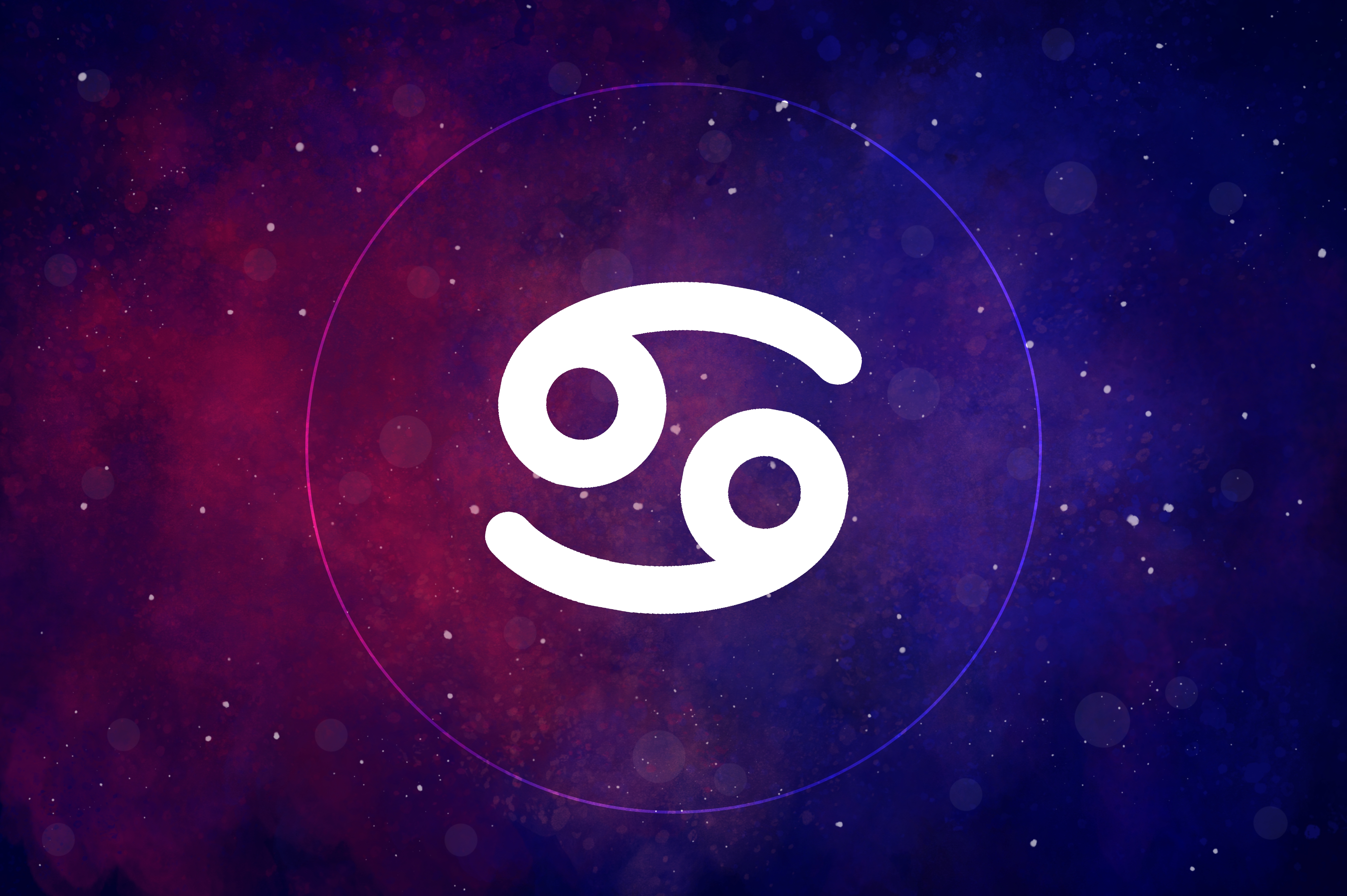 Cancer zodiac awesome    connected  a starry nighttime  entity  background