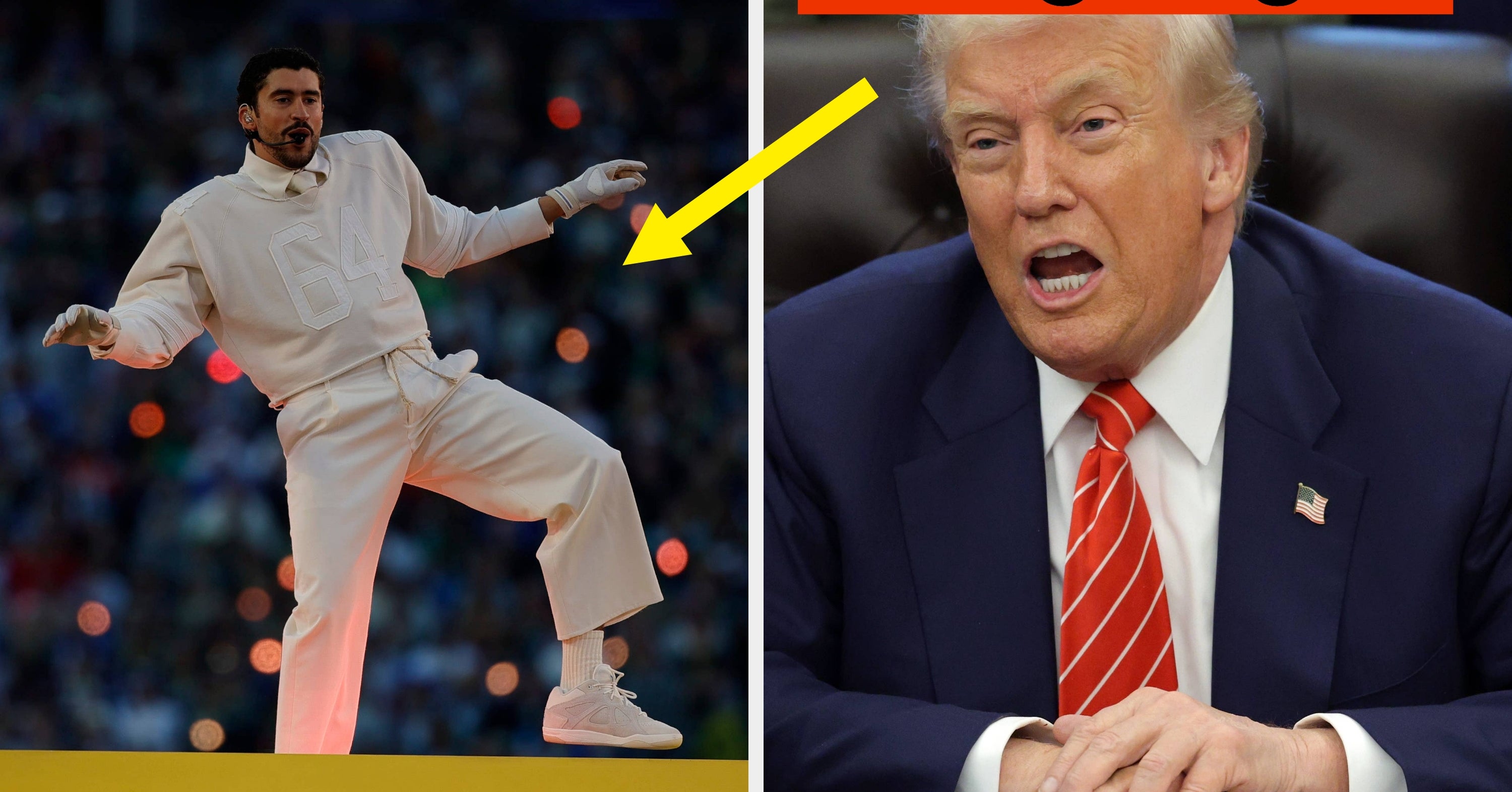 Donald Trump Reacts To Bad Bunny Halftime Performance