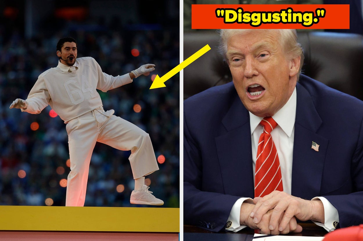 Of Course, Donald Trump Is Raging About Bad Bunny's Super Bowl Halftime Performance