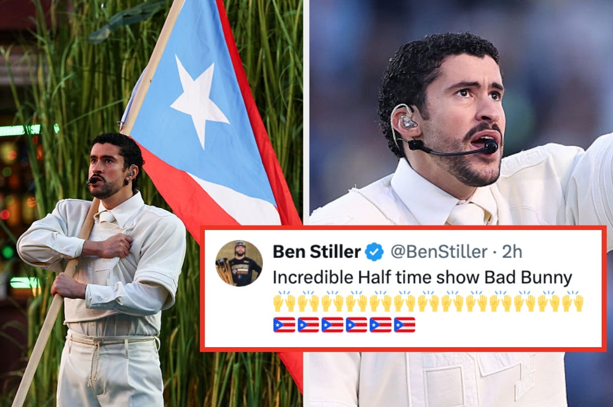 "That Was F****** Beautiful": Here's How People Are Reacting To Bad Bunny's Super Bowl Halftime Performance