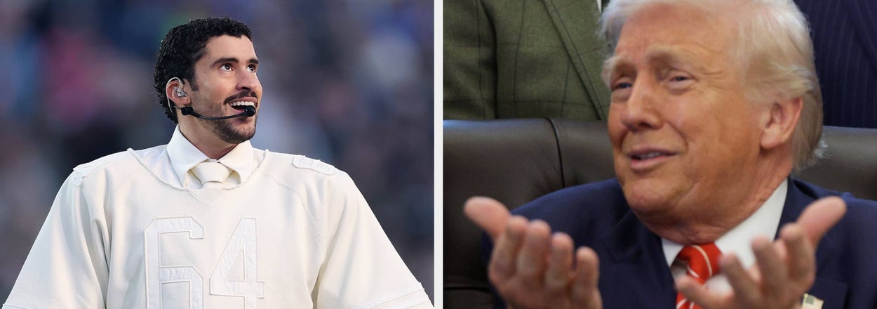 Everyone Is Making Fun Of Trump For Low-Key Admitting He Watched Bad Bunny's Super Bowl Performance Instead Of Kid Rock's TPUSA Show