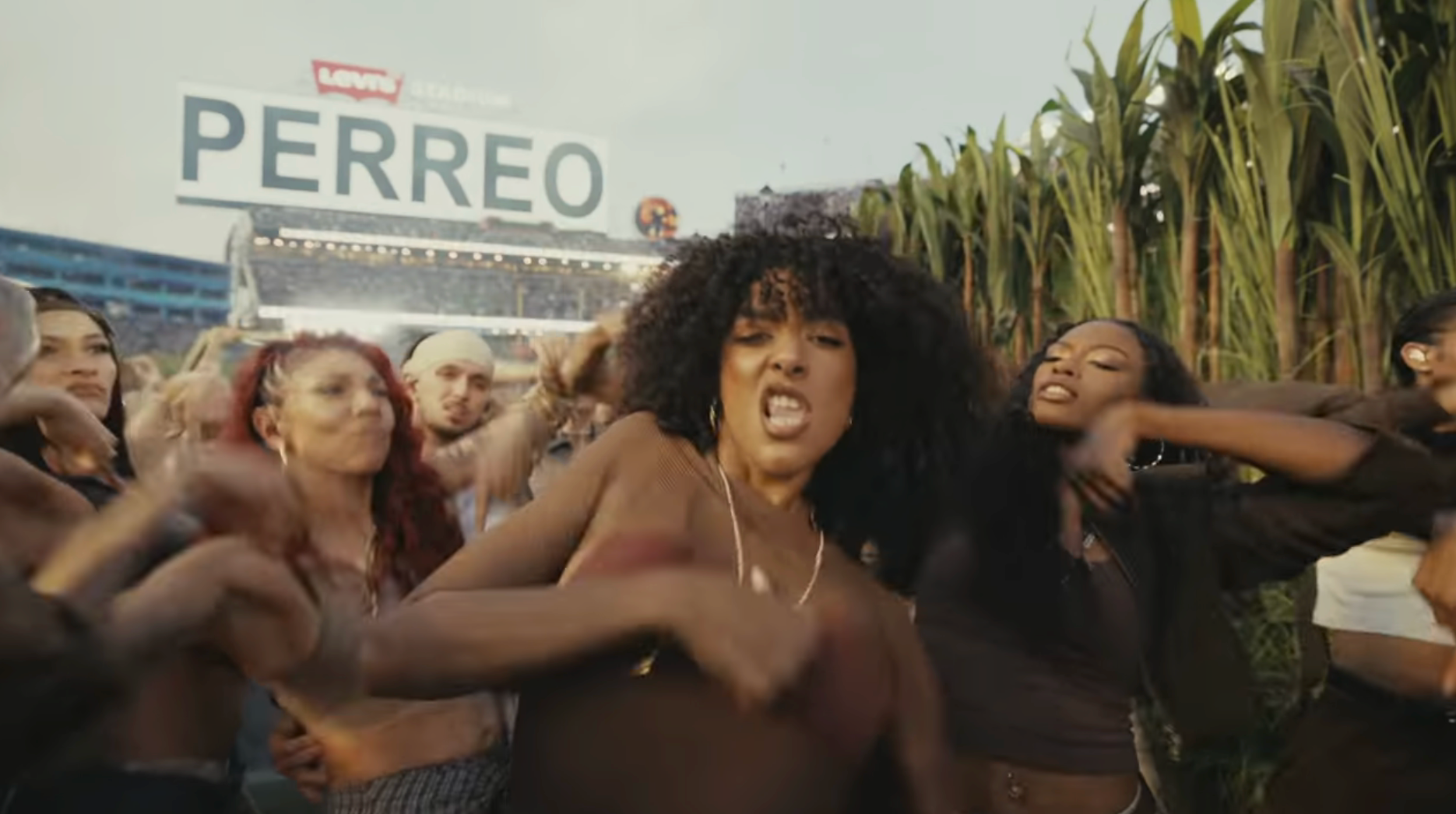 Group of radical   dancing energetically outdoors astatine  a performance  oregon  festival, with a lively atmosphere