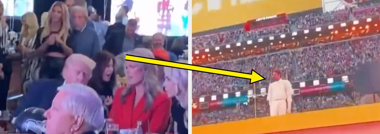 People Are Noticing A Very...Interesting Detail About This Video From Trump's Super Bowl Party