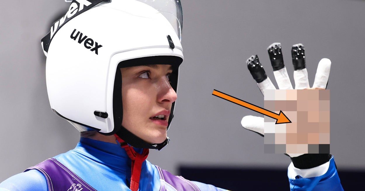 "They Were Also Olympians": A Ukrainian Luger Wrote A Powerful Message On Her Hand After Her Teammate Was Told He Couldn't Wear His War Memorial Helmet