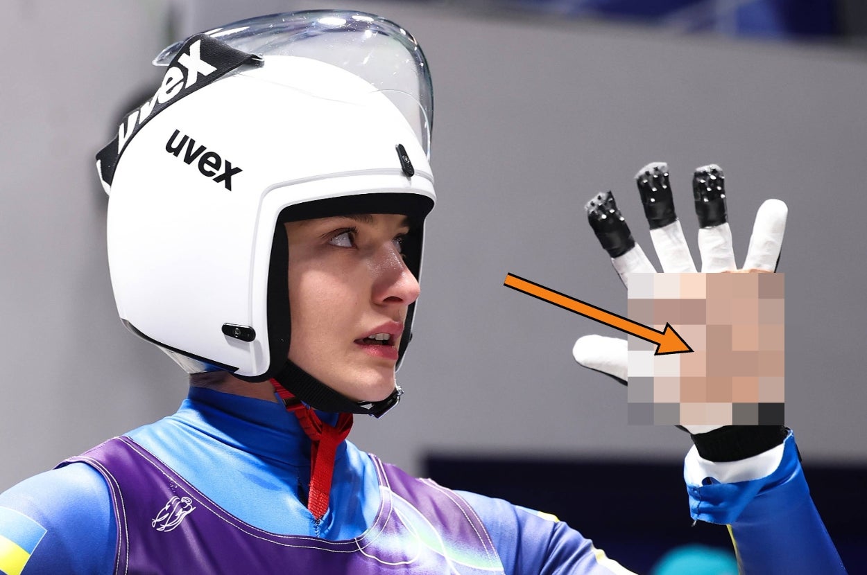 This Ukrainian Luger's Handwritten Message Is Going Viral After Officials Banned Her Teammate's Special Memorial Helmet