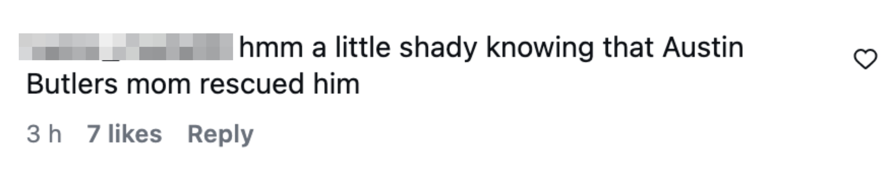 Social media remark  discussing Lori's engagement  with a canine  rescue