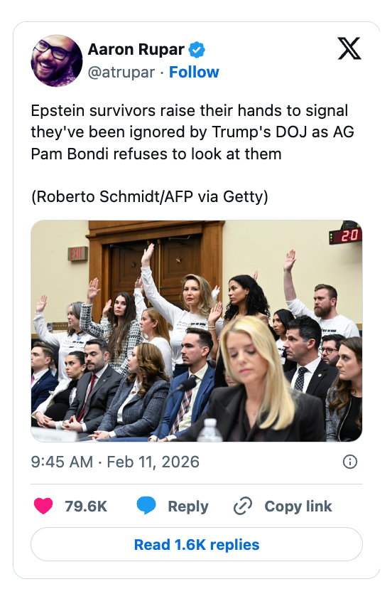 Epstein survivors rise  hands to amusement   they've been ignored by Trump's DOJ, with AG Pam Bondi declining to code  them, successful  a courtroom setting