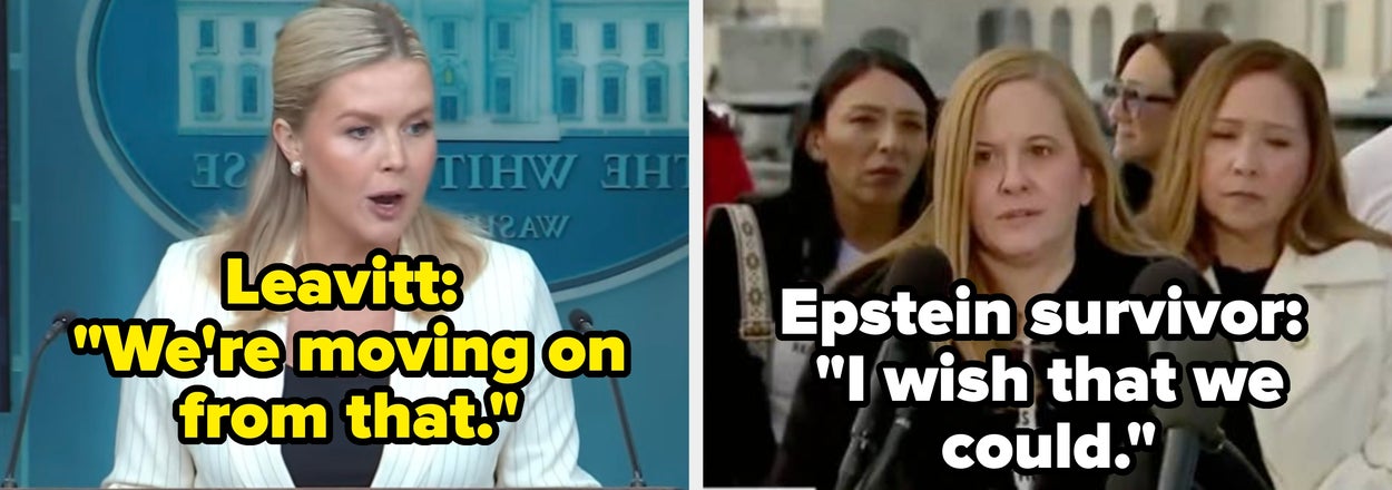 This Epstein Survivor's Response To Karoline Leavitt's Comment About "Moving On" From Epstein Is Going Viral