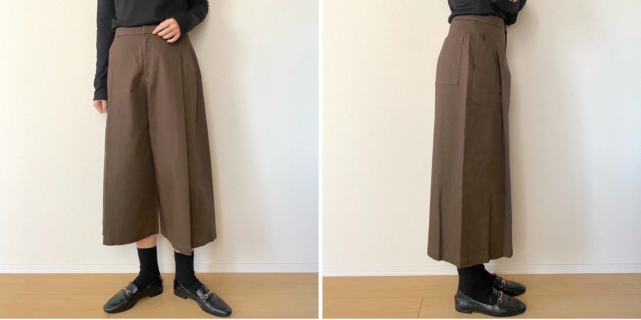 コットンキュロットパンツ ゴーシュ コットンオックス ワイドキュロットパンツ – SUSCON