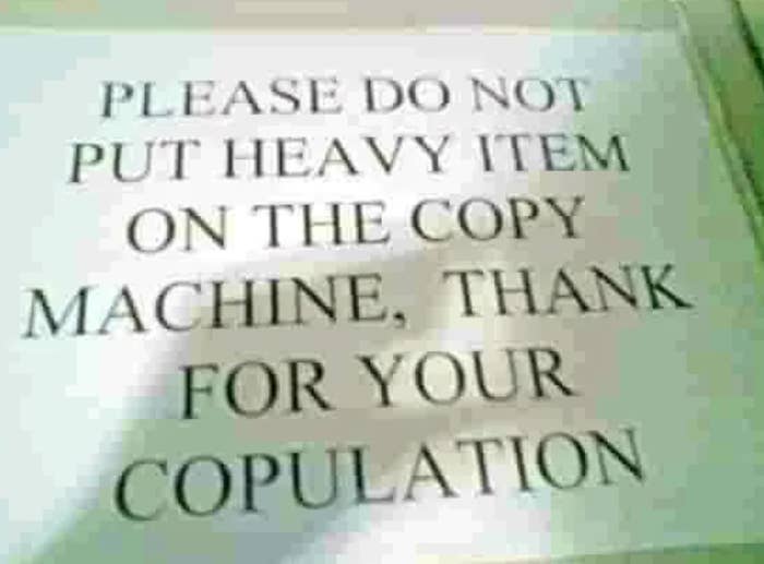  "Please bash  not enactment     dense  point  connected  the transcript  machine, convey  for your copulation."