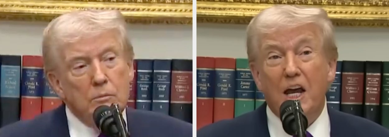 The Whole Internet — Including Ilhan Omar — Can't Stop Talking About Trump's Four-Word Response To A Reporter's Question About The Environment