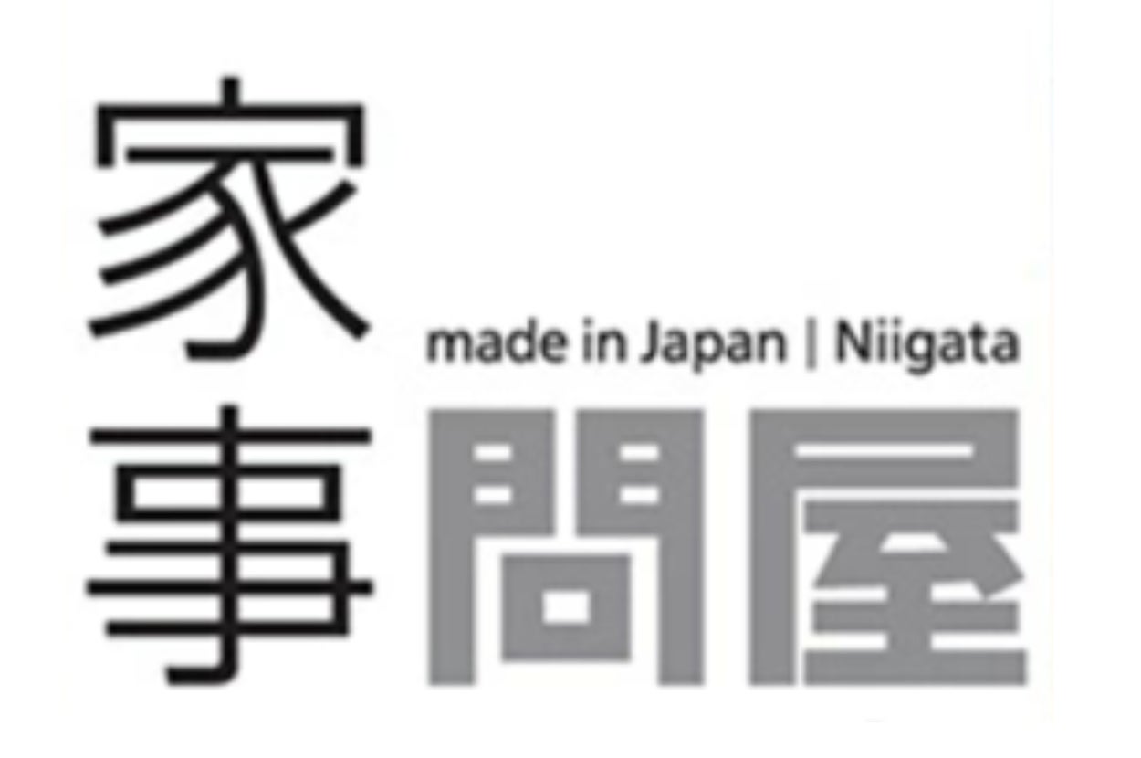 日本製品、家事問屋、新潟製のテキストが含まれた商品ラベル。
