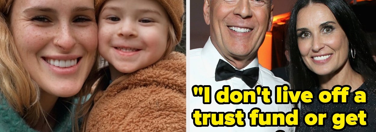 Rumer Willis Sparked A Debate About Privilege After Saying She Works Four Jobs To Provide For Her Child And Doesn’t “Get Money” From Her Parents, Bruce Willis And Demi Moore