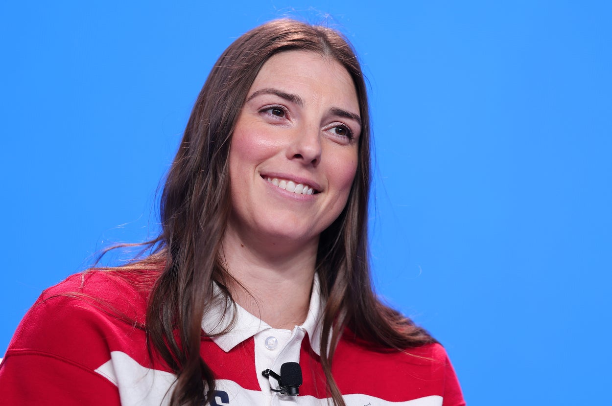 ニューヨークのアメリカ選手団のベントに参加するヒラリー・ナイト選手（＝2025年10月29日）/ Dustin Satloff / Getty Images