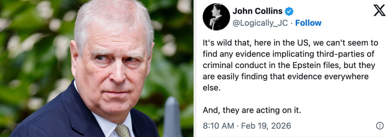 The UK Arrested An Ex-Prince Over Epstein Ties, And Americans Are Like, "Wow, Must Be Nice For A Country To Take Action"