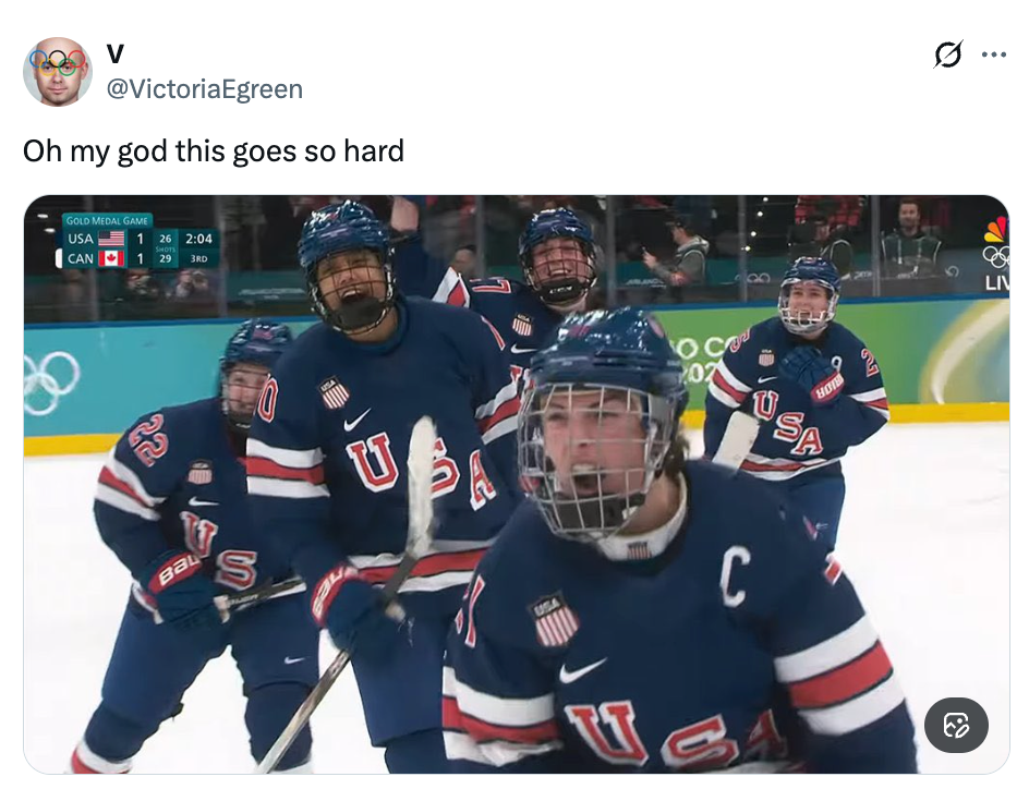 Team USA hockey players observe during an aggravated lucifer against Canada