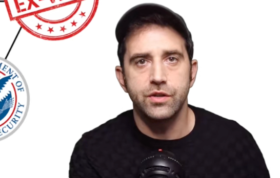 Man successful  casual covering  speaks into a microphone; authoritative  seal partially disposable   successful  the background