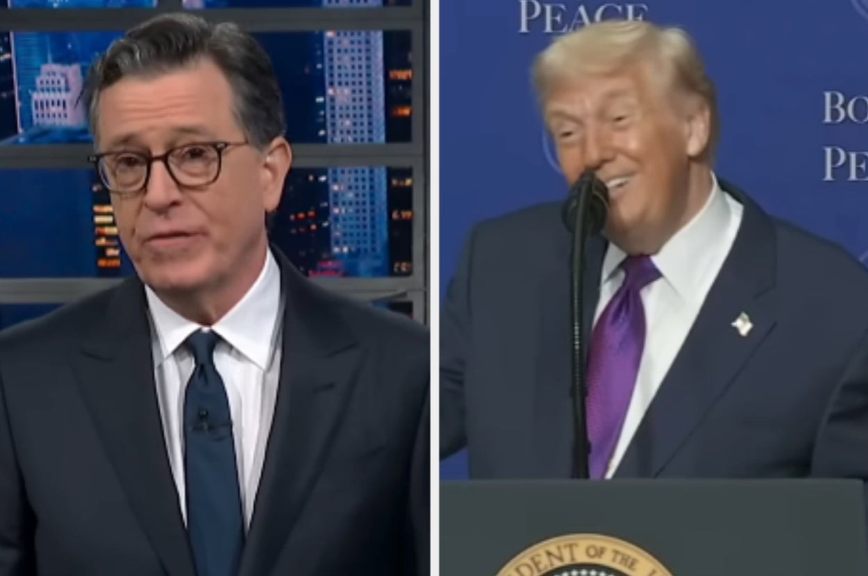 The Internet Is DRAGGING Donald Trump's Board Of Peace After Stephen Colbert Pointed Out Its Tiny Membership