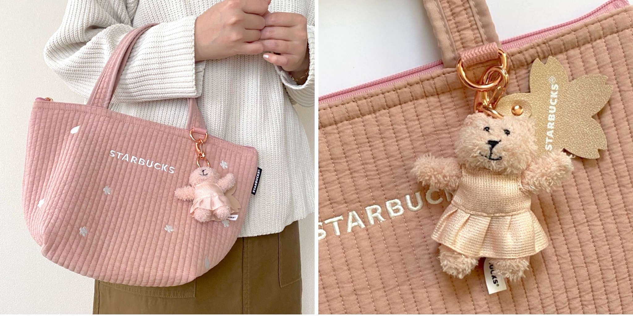 スタバの「桜トートバッグ」が可愛すぎてツボでした！華やかデザインが
