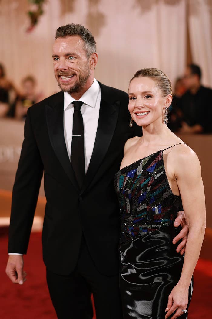 Dax Shepard and Kristen Bell astatine  a ceremonial  event
