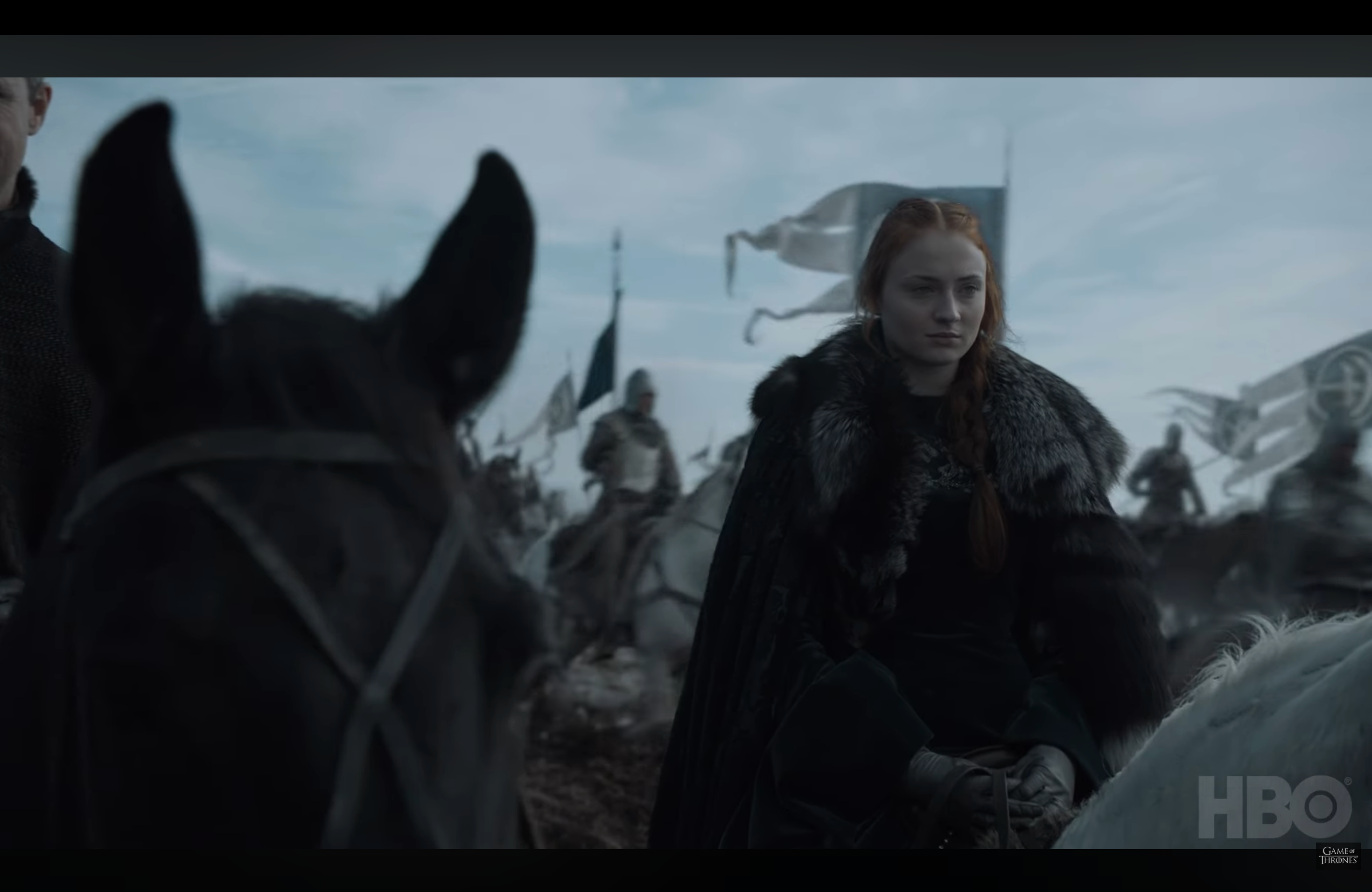 Sophie successful  a "Game of Thrones" scene