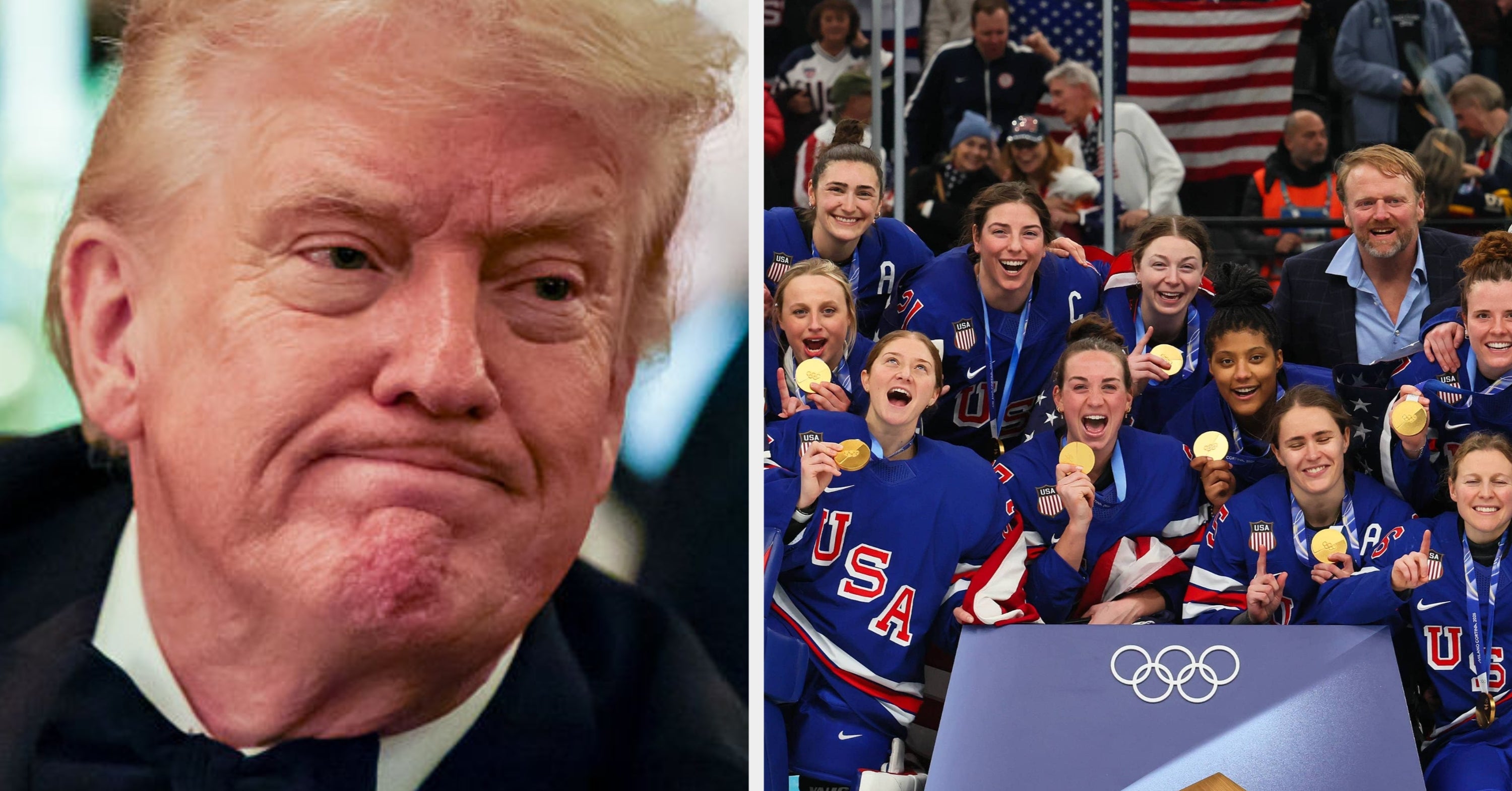 This Bad “Joke” Donald Trump Made About The Women’s Hockey Team Is Going Viral For All The Wrong Reasons