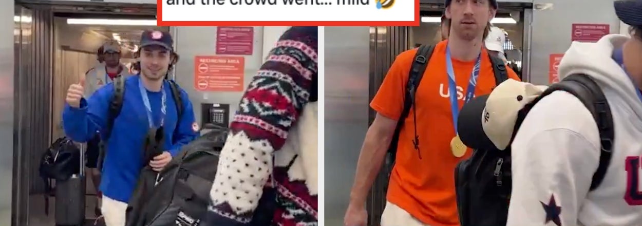 This Cringey Video Shows The US Men’s Hockey Team's Welcome Back Didn’t Exactly Go As Planned