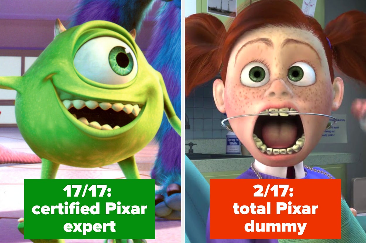 Only 23% Of People Can Correctly Identify More Than 9/17 Characters In This Pixar Trivia Quiz