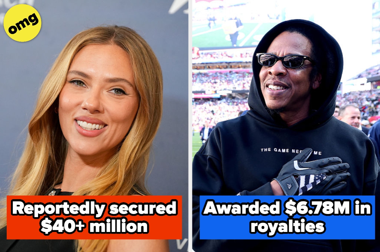 Left: Person smiling, reportedly secured $40+ million. Right: Person outdoors, awarded $6.78M in royalties