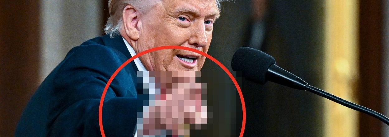 This Picture Of Donald Trump's Hand During The State Of The Union Address Is Going MASSIVELY Viral For Obvious Reasons