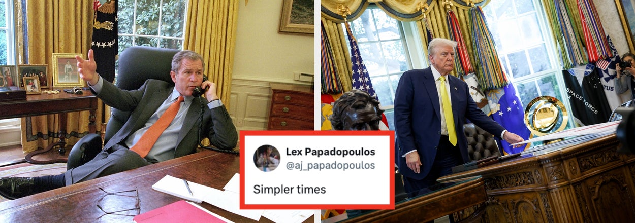 "Wow": Americans Are Currently Obsessing Over This Viral Resurfaced Photo Of George W. Bush, And Honestly, I Kiiiiiiiiiiinda Get It